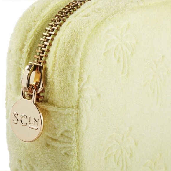 Terry Cloth Palm Tree Mini Pouch - Picture 5 of 6